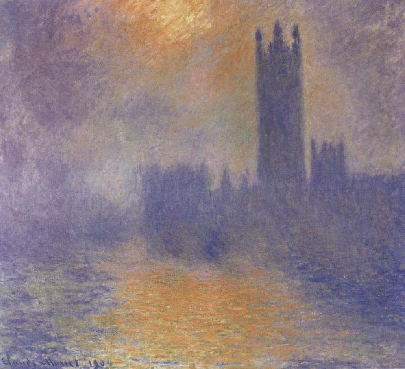Claude Monet The Houses of Parliament Germany oil painting art